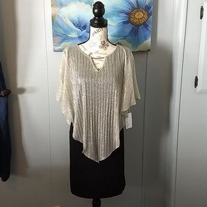 Gold & Black Special Occasion Dress, NWT